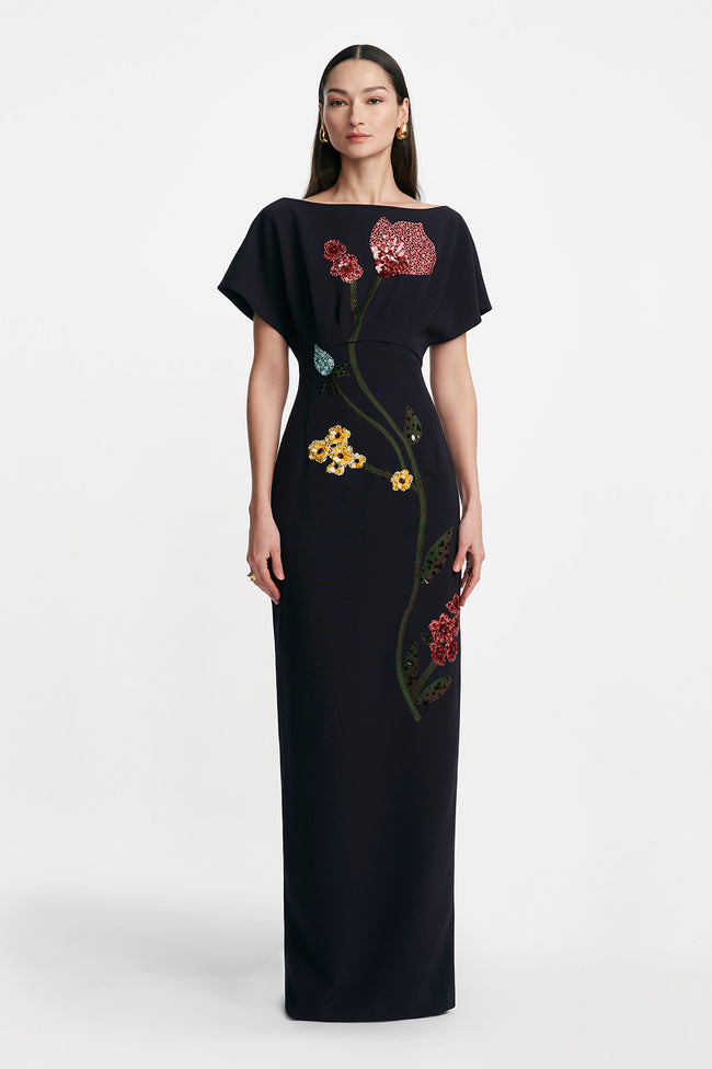 Floral Embroidery Savannah Gown