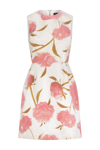 Floral Velvet Sleeveless Mini Dress