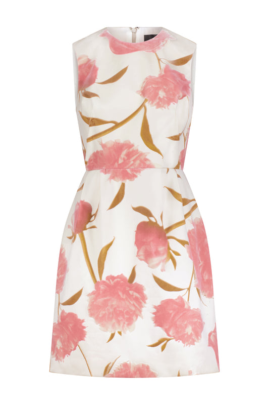 Floral Velvet Sleeveless Mini Dress