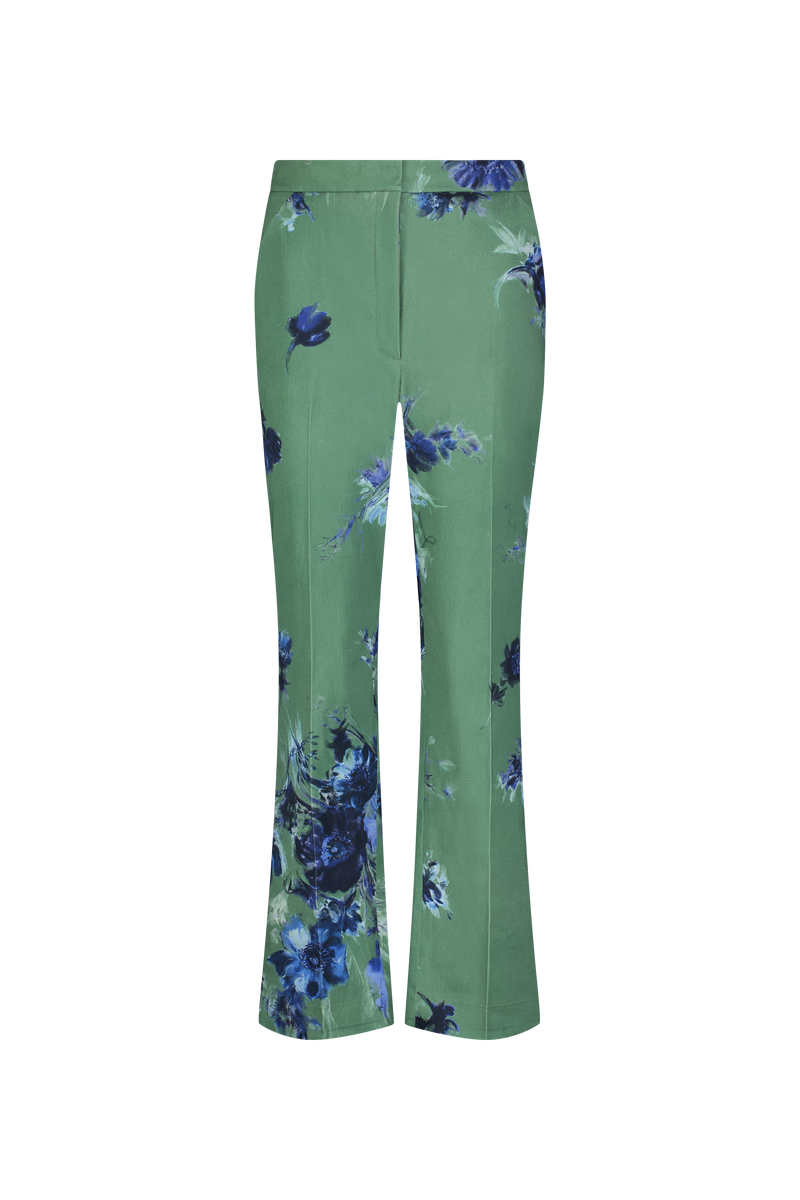 Floral Stretch Cotton Demi Pant