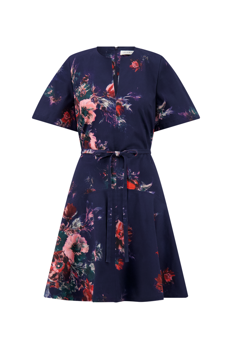 Floral Stretch Cotton Dress