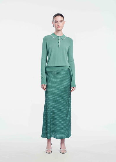 Polka Dot Satin Sophie Skirt