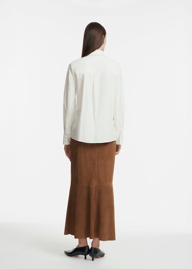 Boucle Embroidered Cotton Poplin Shirt