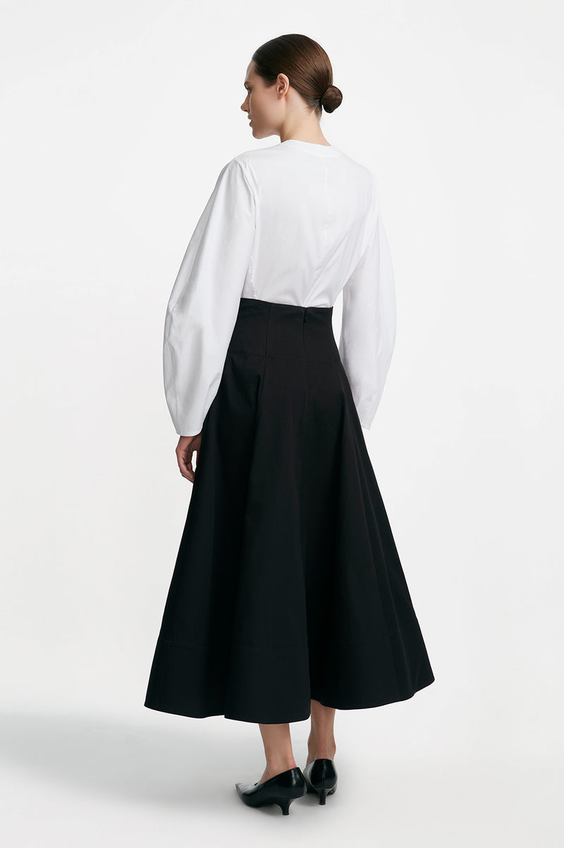 Floral Embroidery Parker Skirt