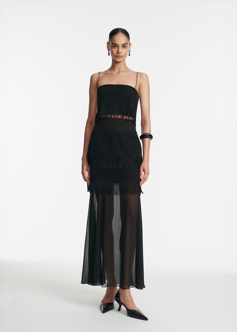 Macramé Lace Maxi Skirt