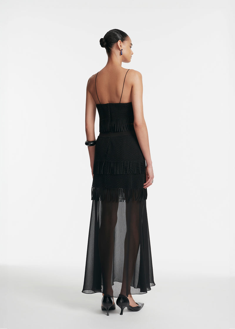 Macramé Lace Maxi Skirt