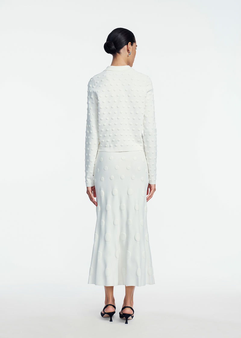 Pucker Dot Knit Skirt