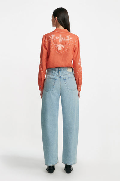 Thread Loop Embroidery Shirt