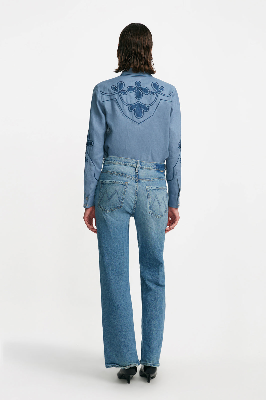 Thread Loop Embroidery Shirt