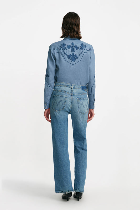 Thread Loop Embroidery Shirt