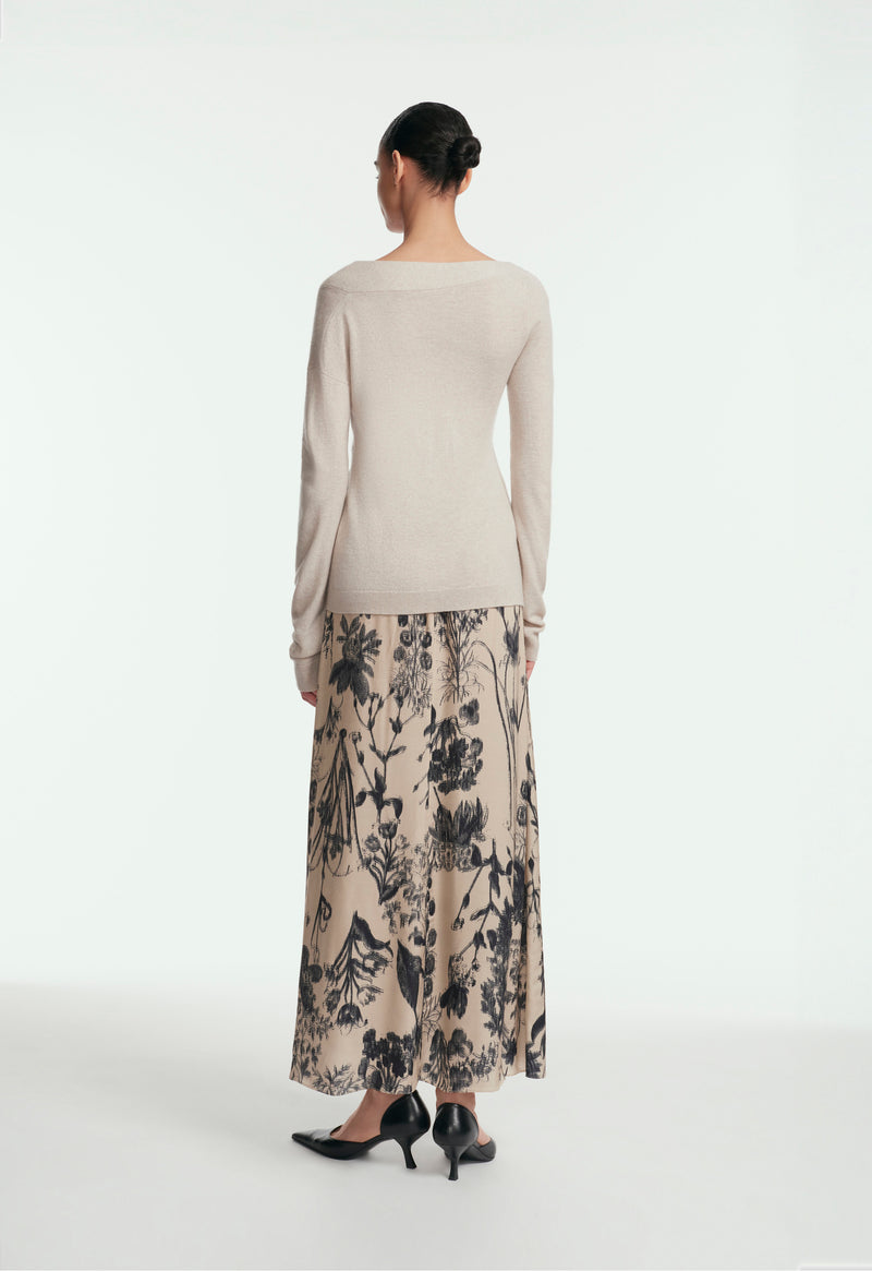 Cashmere Knit Knotted Top