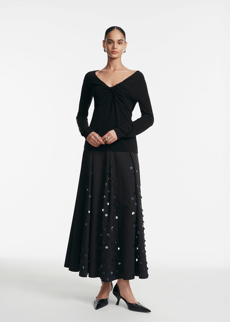 Cashmere Knit Knotted Top