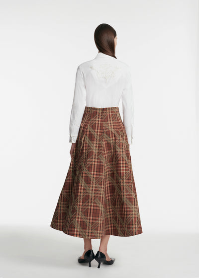 Shell Embroidered Cotton Poplin Shirt