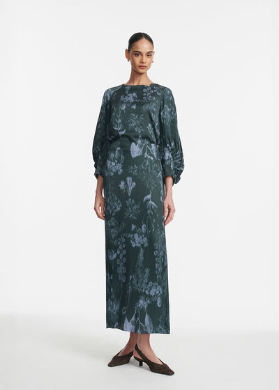 Floral Satin Full Sleeve Top