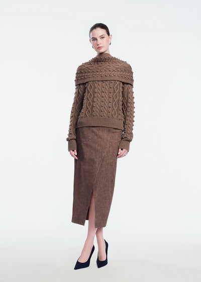 Cable Knit Wrap
