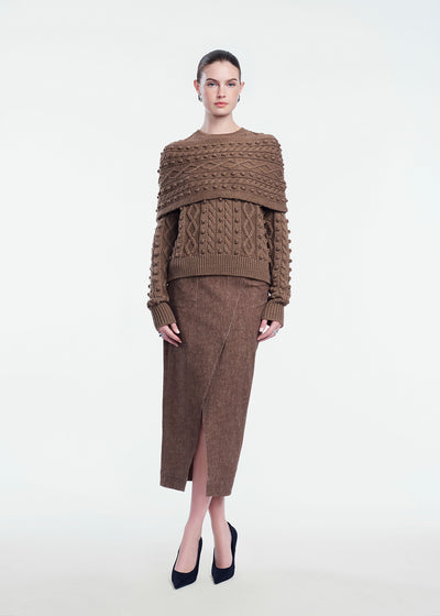 Cable Knit Wrap