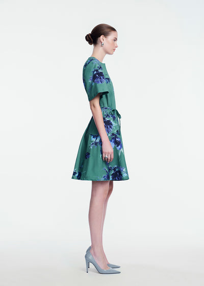 Floral Stretch Cotton Dress