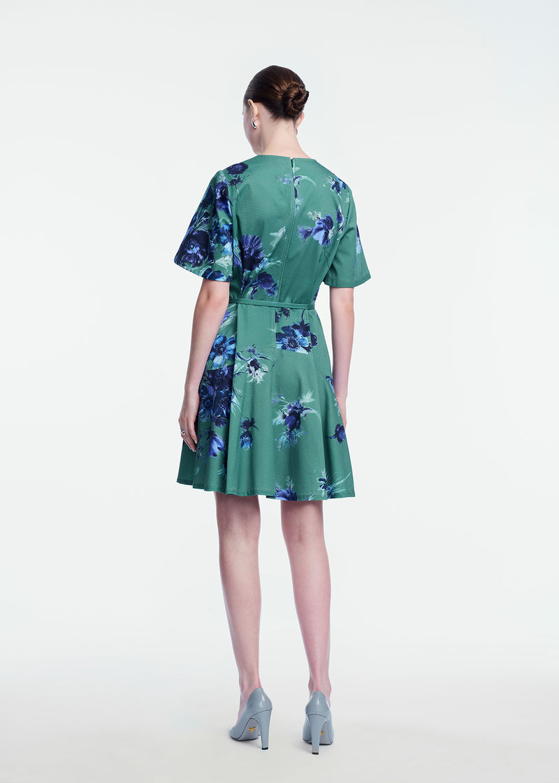Floral Stretch Cotton Dress