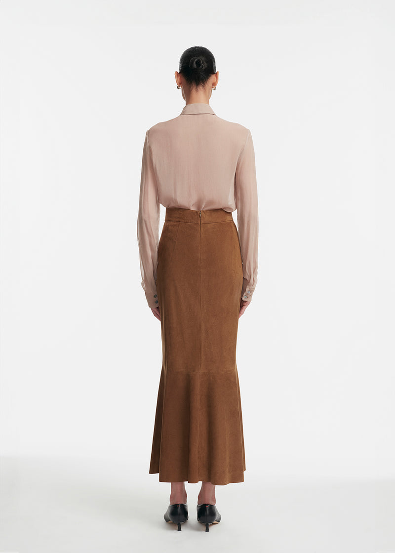 Paillette Embroidered Georgette Shirt