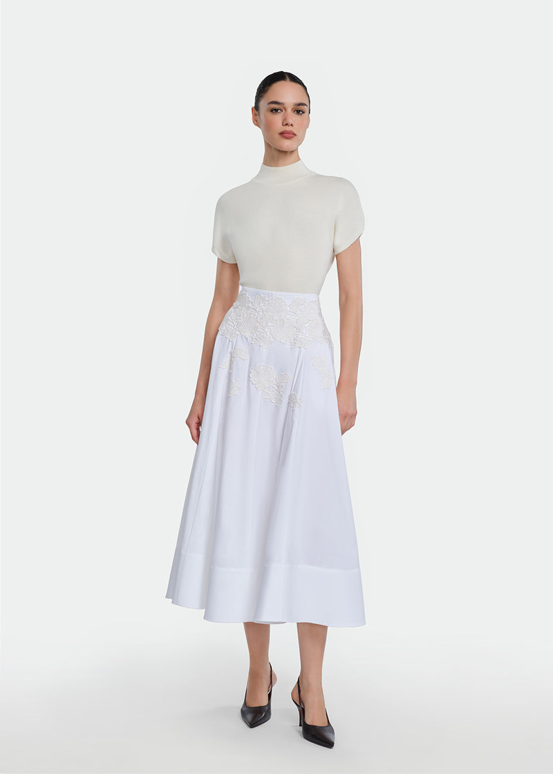 Cap Sleeve Mock Neck Knit