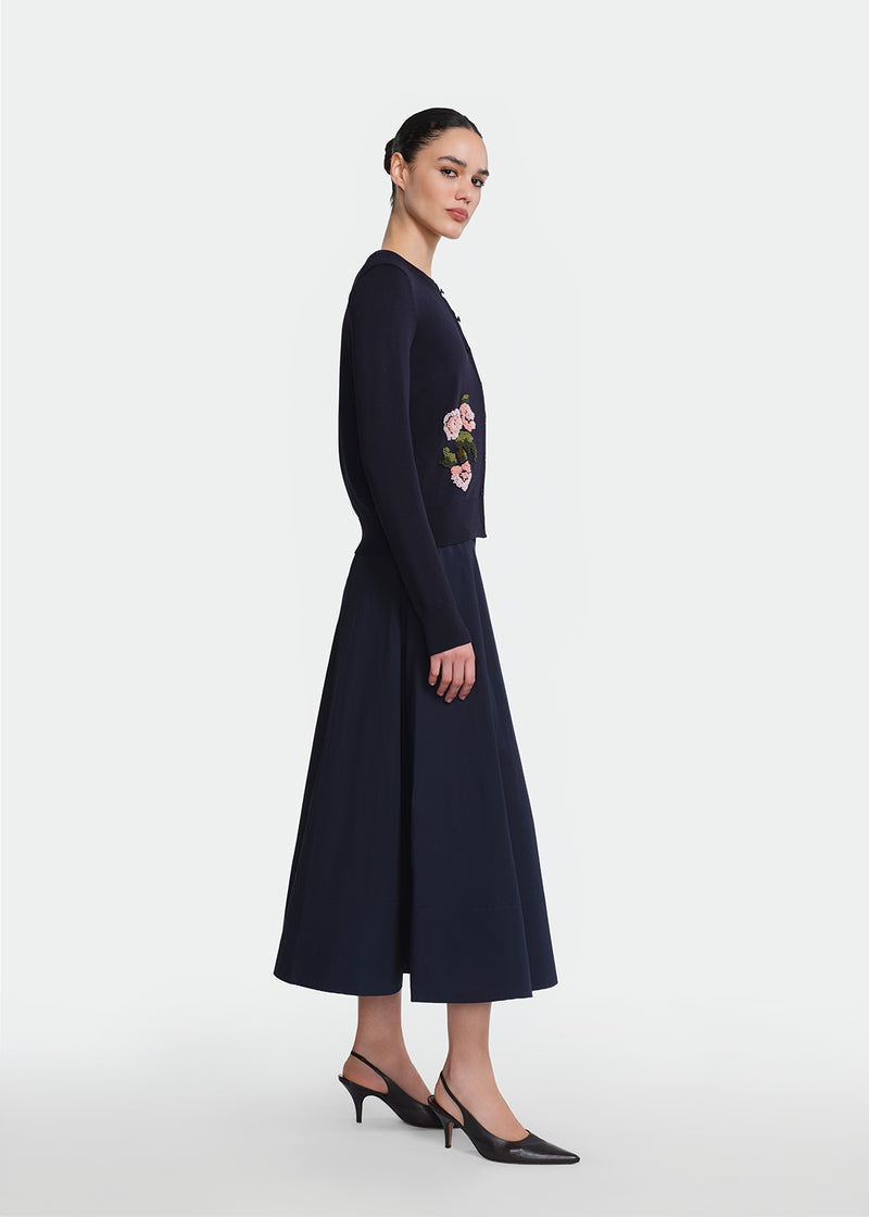 Cotton Poplin Parker Skirt