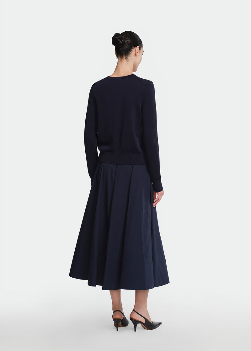 Cotton Poplin Parker Skirt