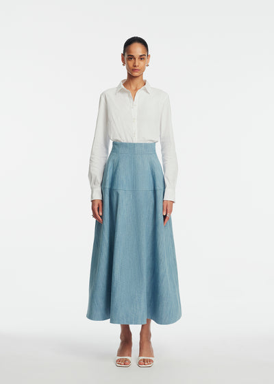 Denim A-Line Skirt