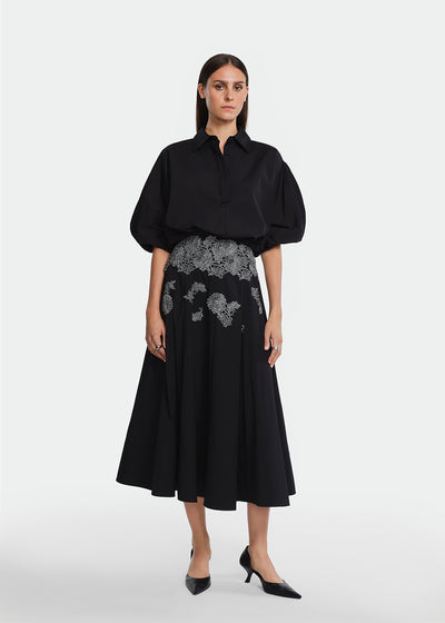 Macrame Lace Detail Parker Skirt