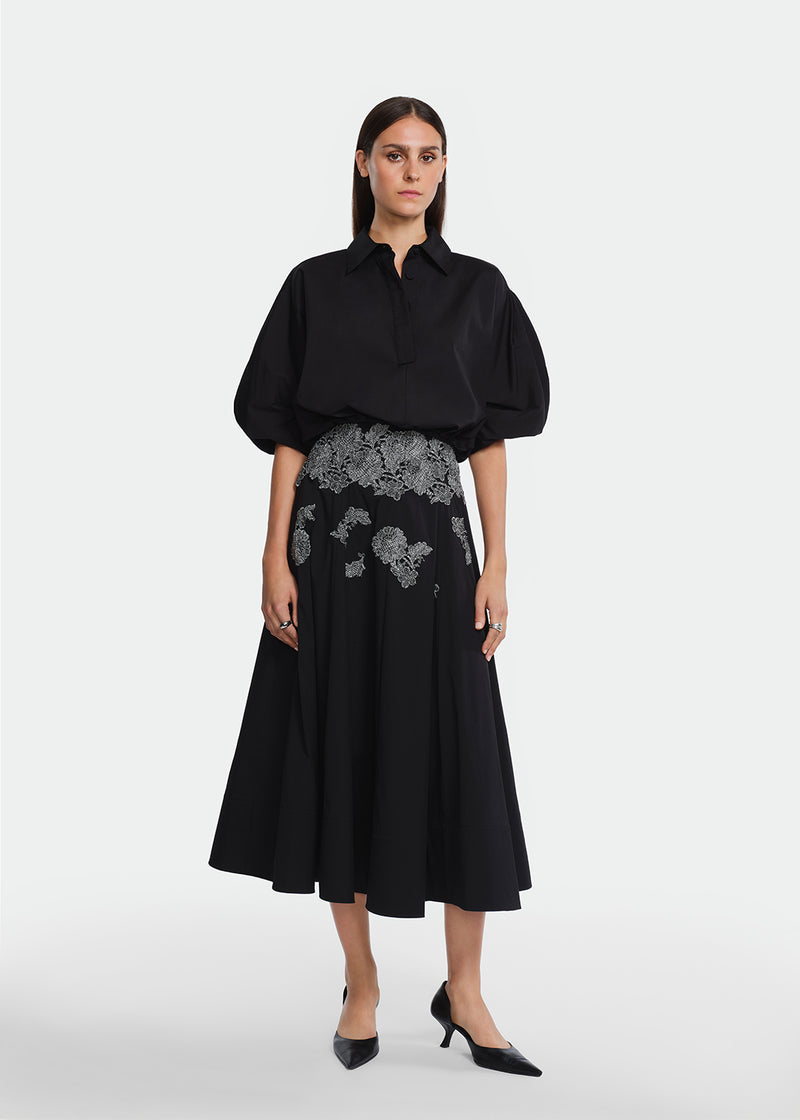 Macrame Lace Detail Parker Skirt
