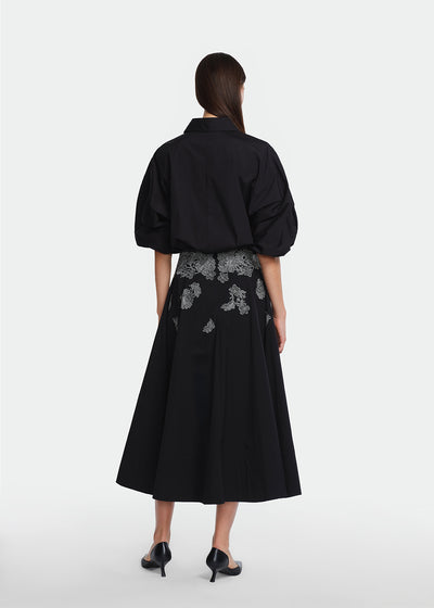 Macrame Lace Detail Parker Skirt
