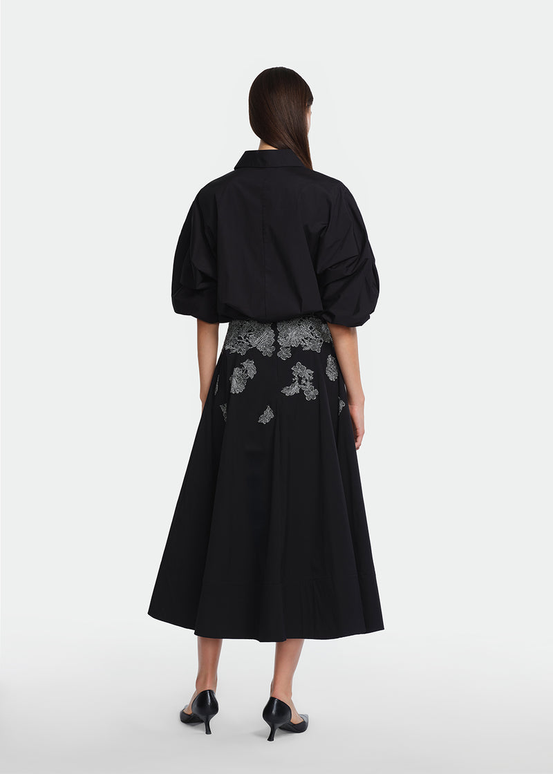 Macrame Lace Detail Parker Skirt