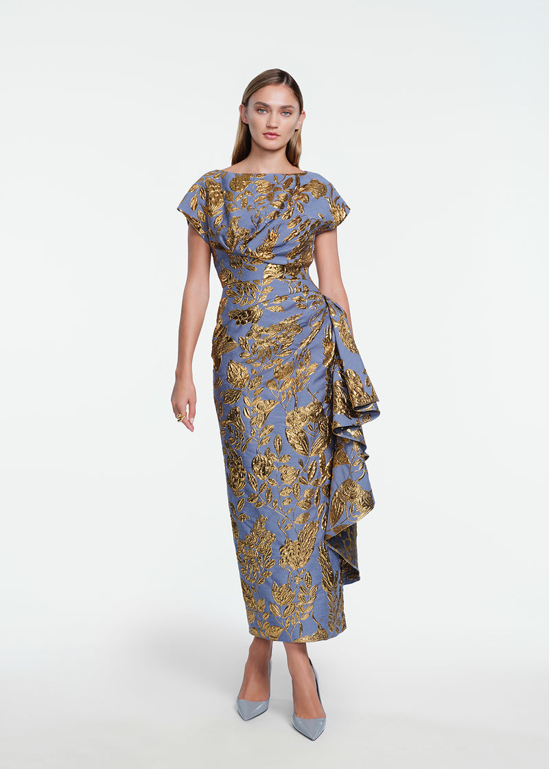 Floral Fil Coupe Florence Dress
