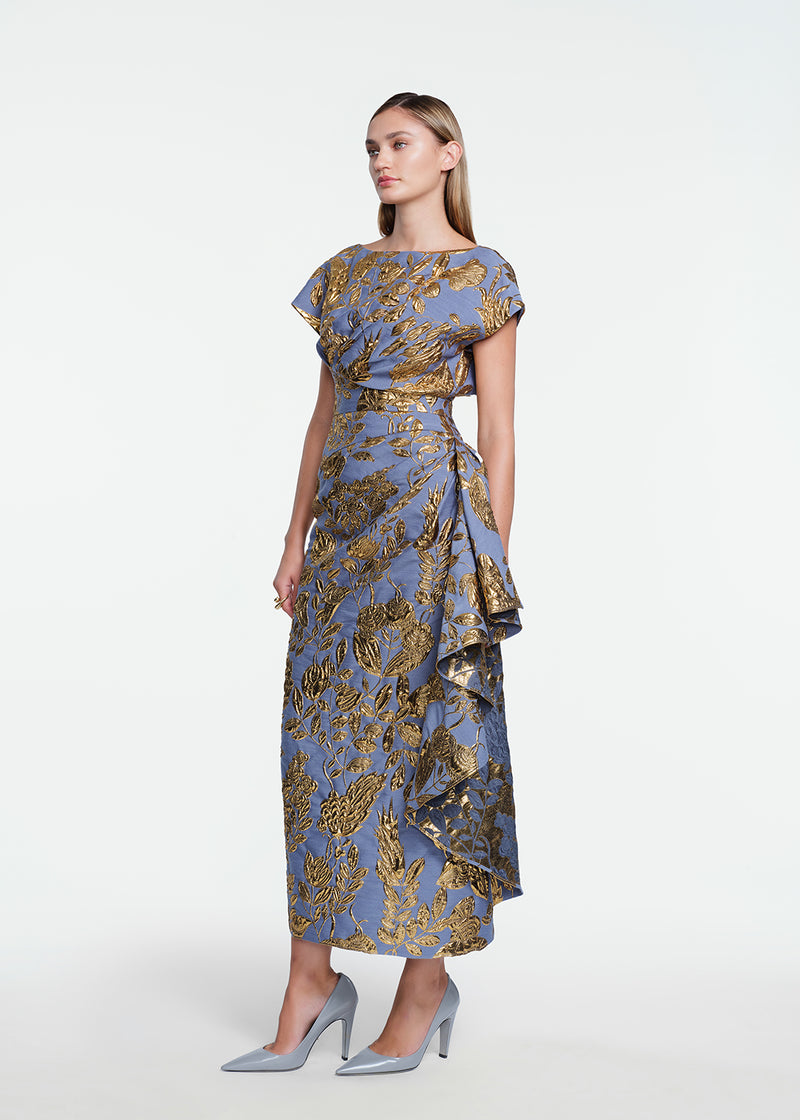 Floral Fil Coupe Florence Dress