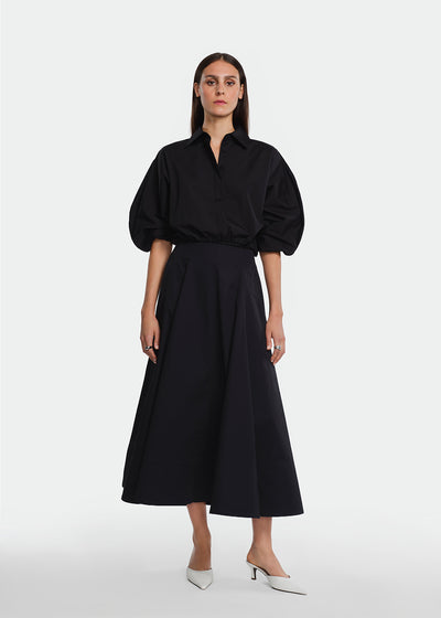 Cotton Poplin Parker Skirt