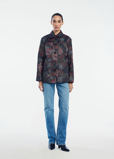 Floral Denim Jacket