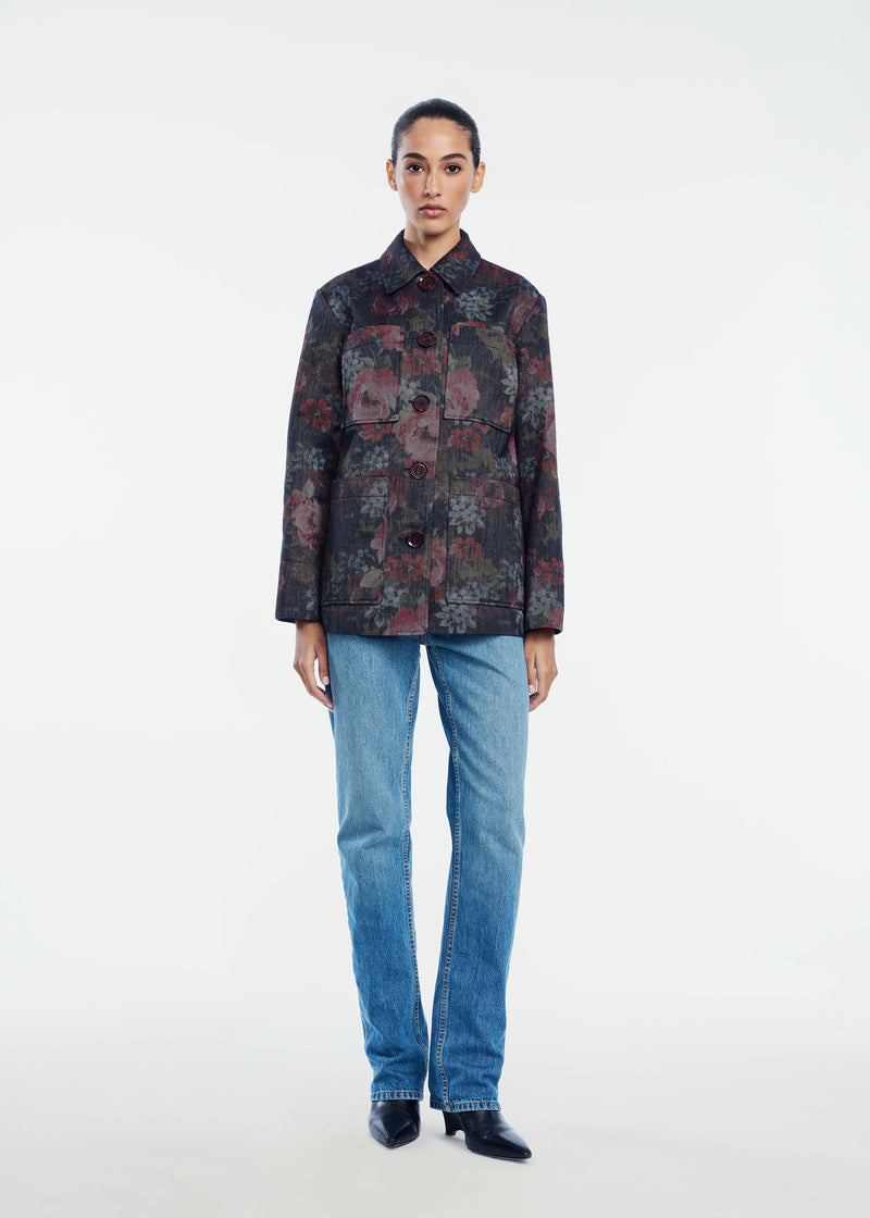 Floral Denim Jacket