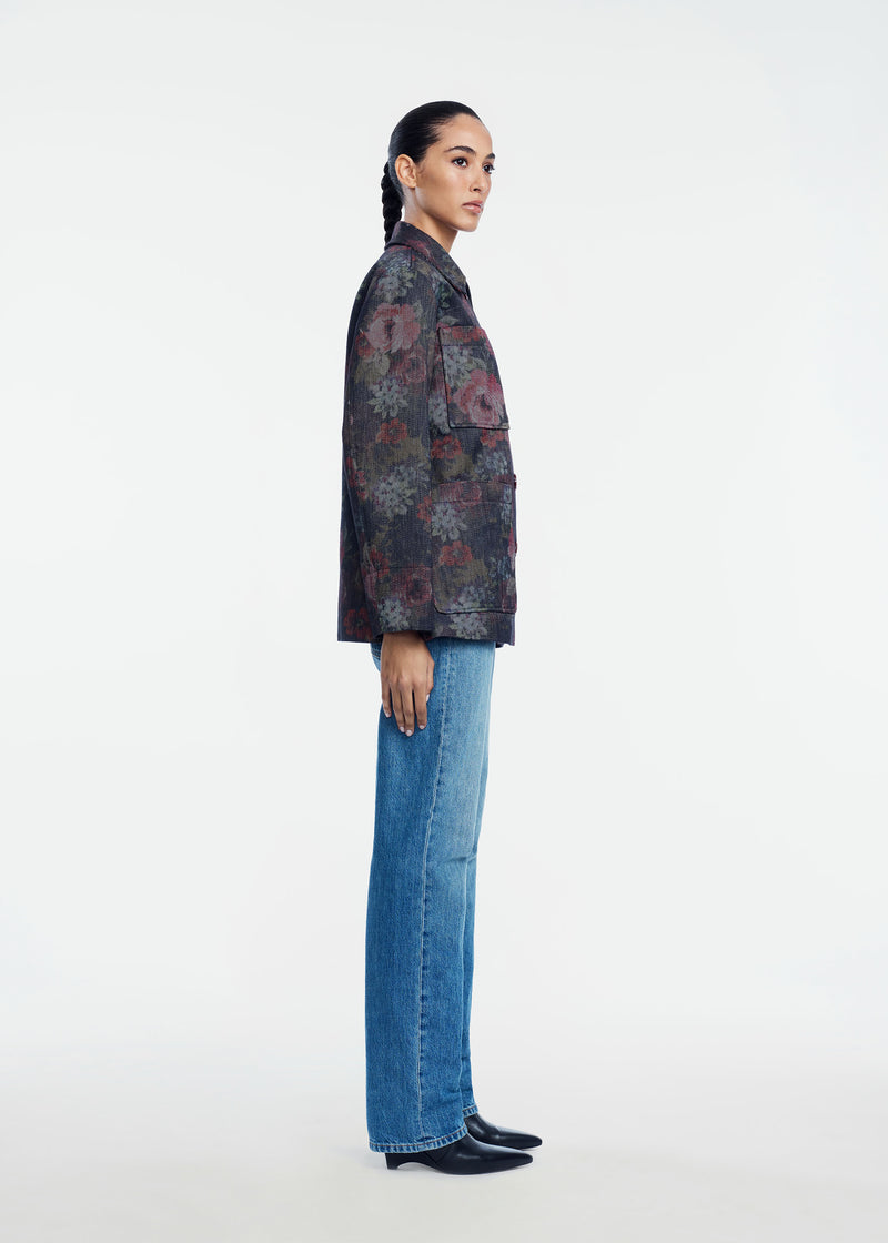 Floral Denim Jacket