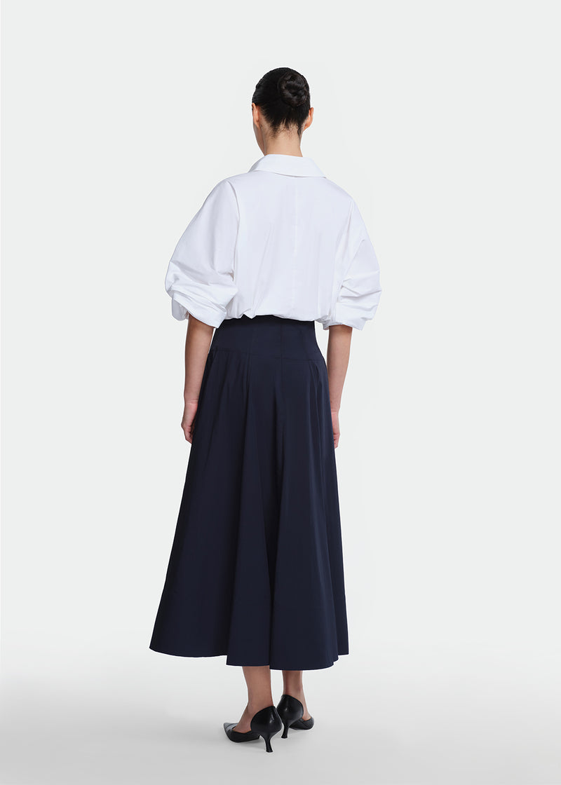 Cotton Poplin Parker Skirt