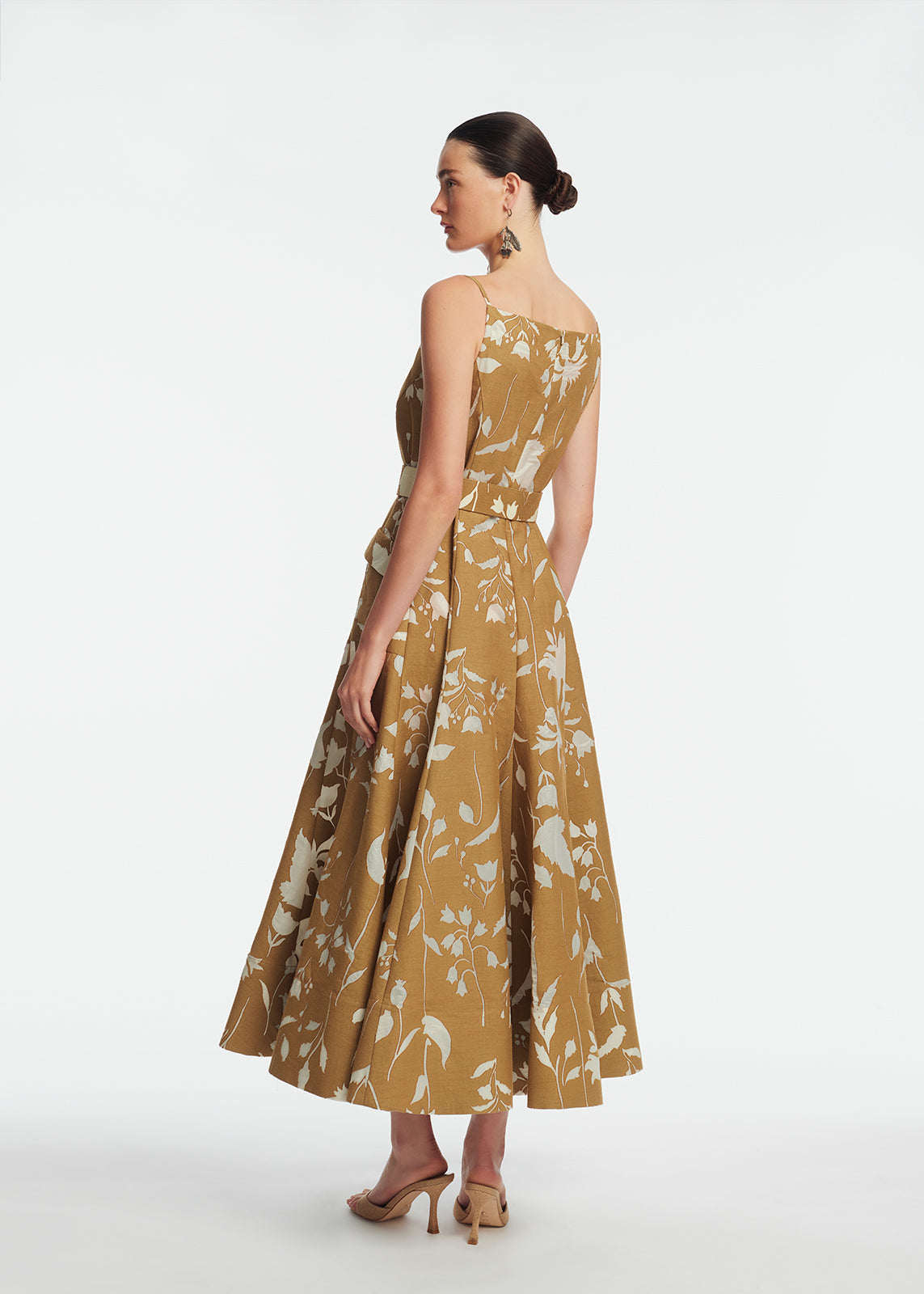 Floral Jacquard Belted Dress – Lela Rose