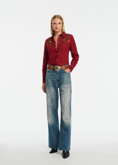 Thread Embroidery Shirt