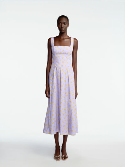 Floral Printed Cotton Caitlin Dress