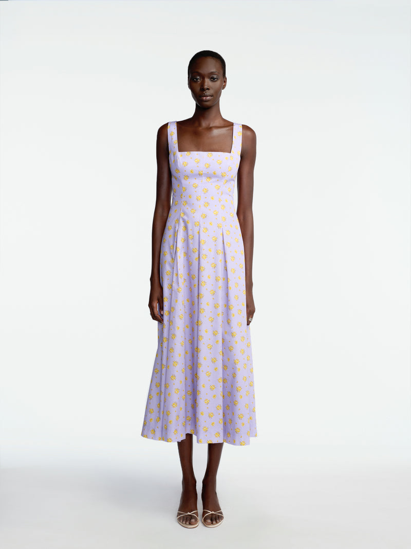 Lela Rose Printed Cotton Caitlin Dress - Floral