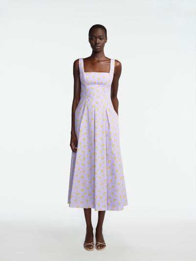 Floral Printed Cotton Caitlin Dress