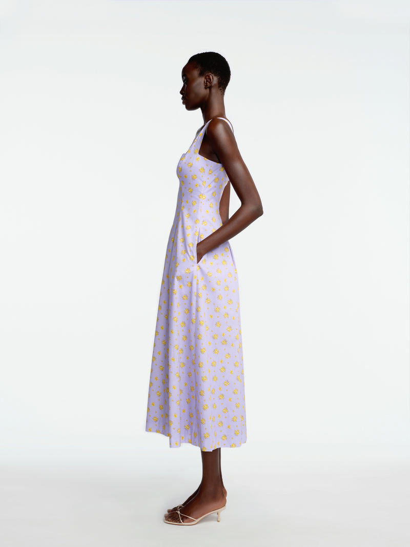 Floral Printed Cotton Caitlin Dress