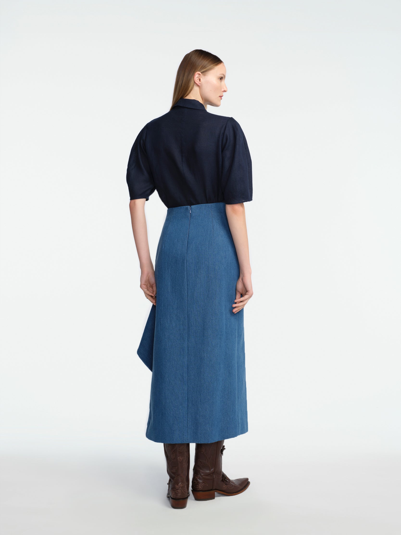 Tulip Embroidered Linen Skylark Shirt – Lela Rose