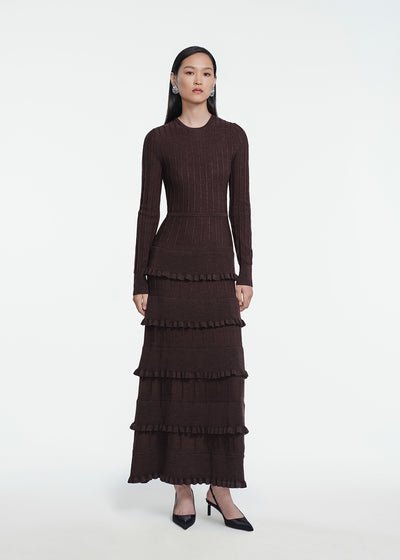 Melange Knit Piper Dress