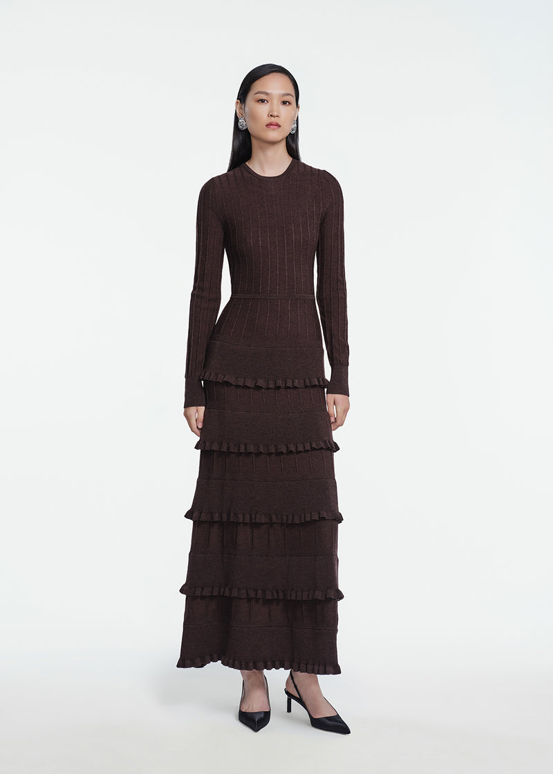 Melange Knit Piper Dress