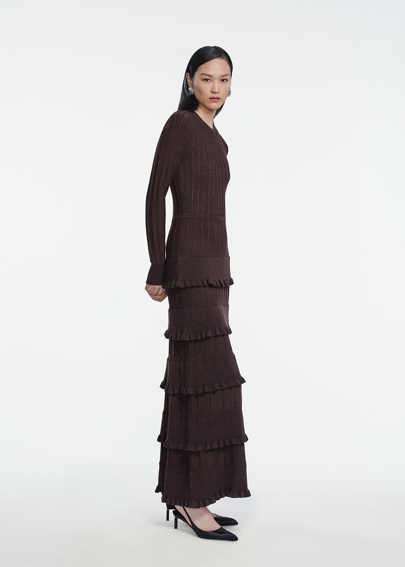 Melange Knit Piper Dress