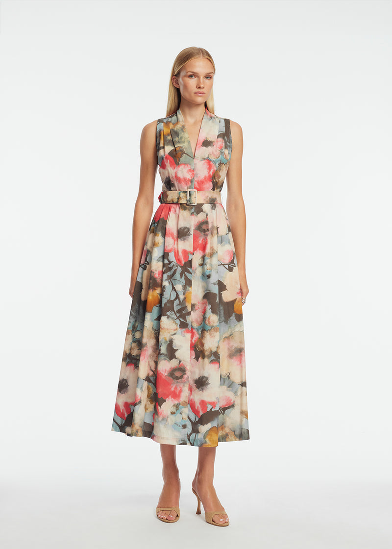 Floral Printed Cotton Margot Dress