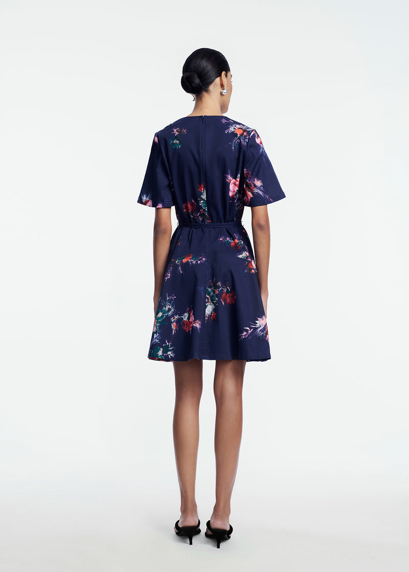 Floral Stretch Cotton Dress